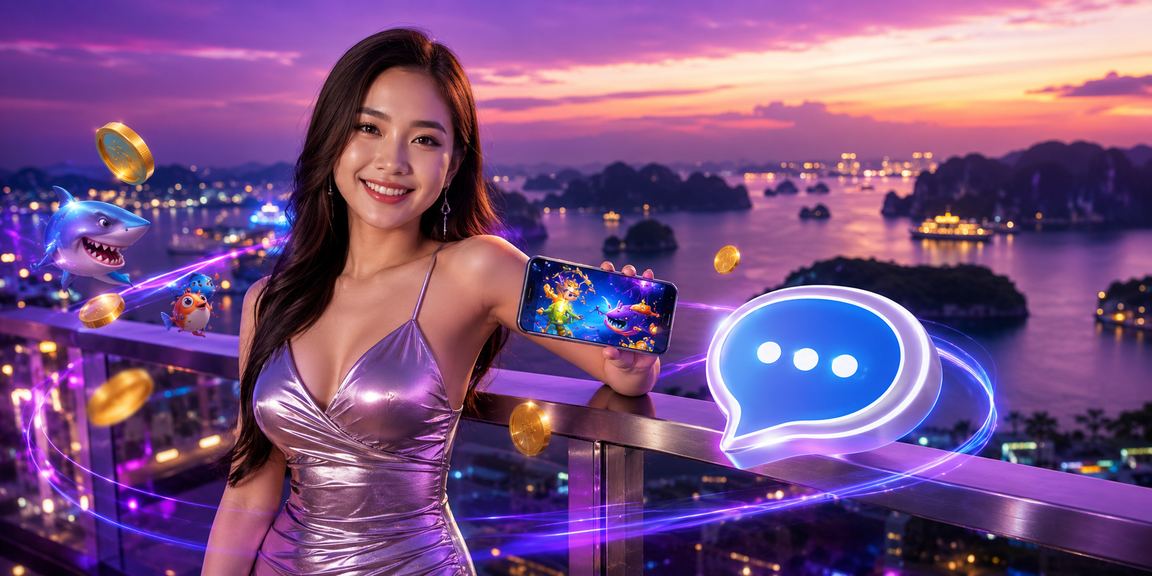 Game bắn cá neon hào hứng tại vịnh Hạ Long với người chơi nhận voucher free spin