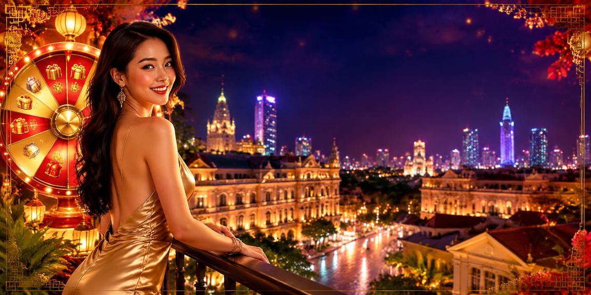 Không khí sôi động với đèn neon tại TP.HCM trong sự kiện quay số may mắn trực tuyến